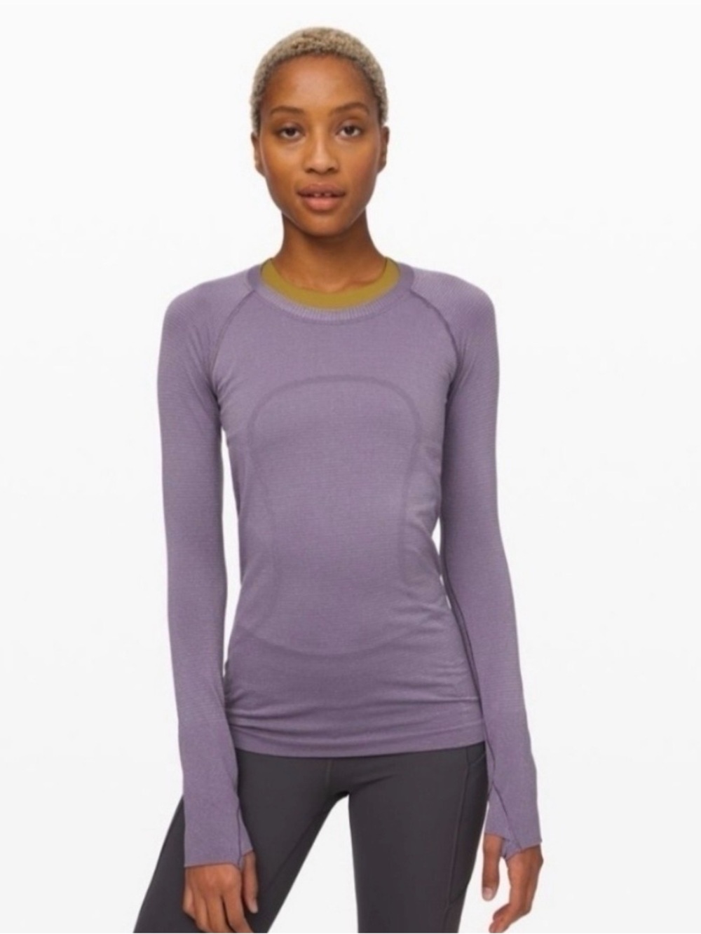 Lululemon swift stride purple sparkle long sleeve Size 6